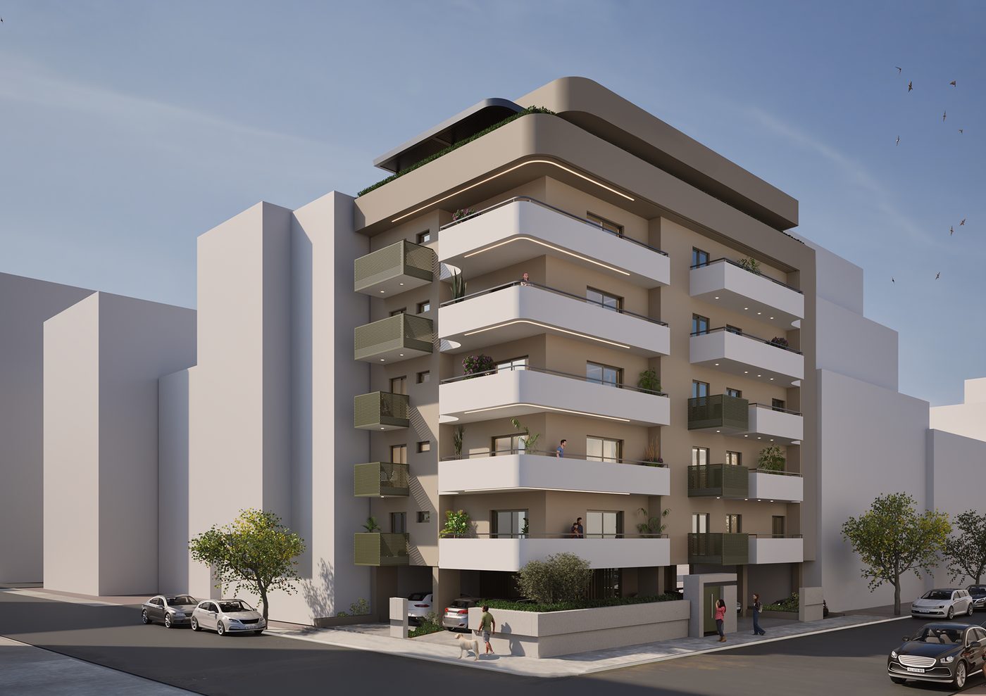 Νεόδμητο συγκρότημα διαμερισμάτων στον Πειραιά